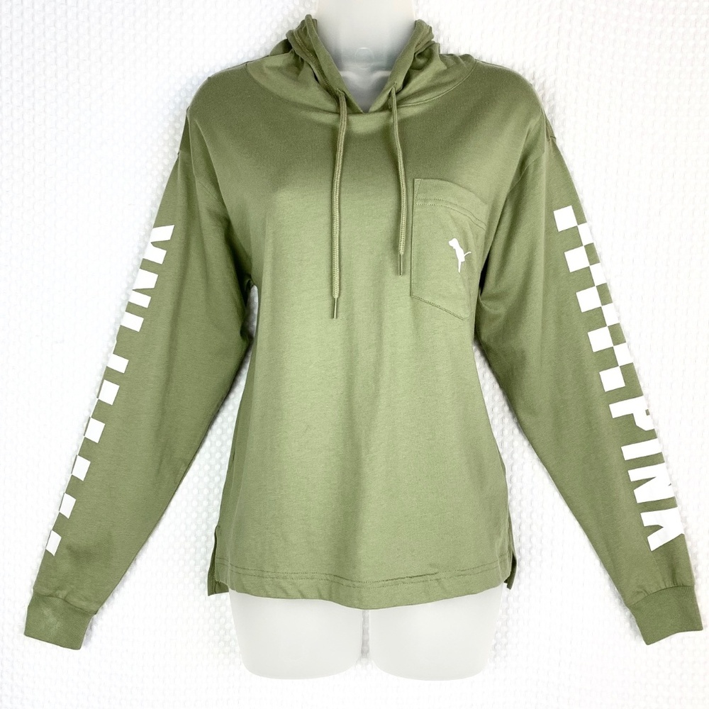 Victoria's Secret PINK Green Hoodie Size XS